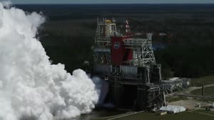 NASA's Second Hot Fire Test for the Artemis Moon Rocket